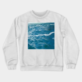 Healing Waters from blue ocean waves and ripples Crewneck Sweatshirt